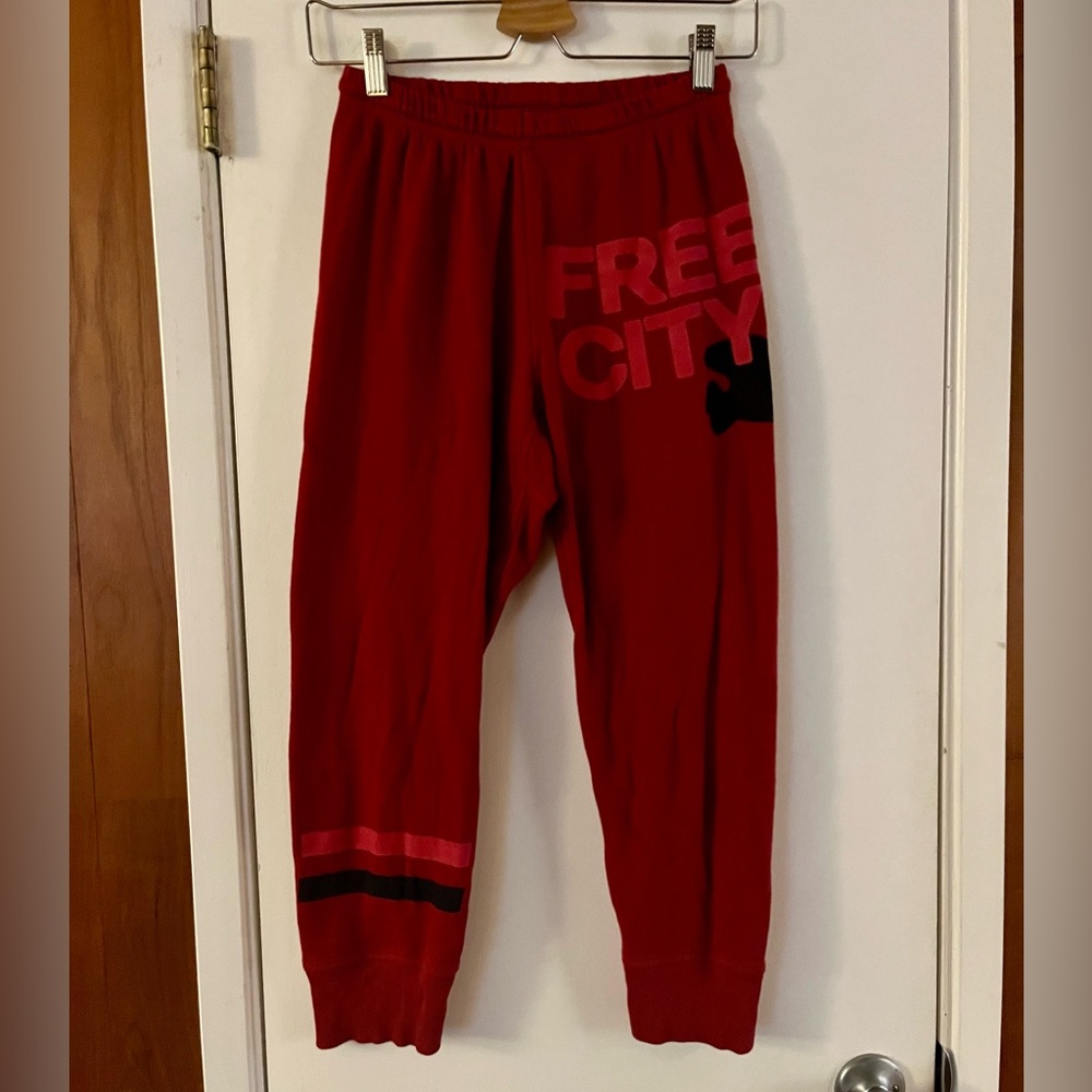 Free City Red Joggers